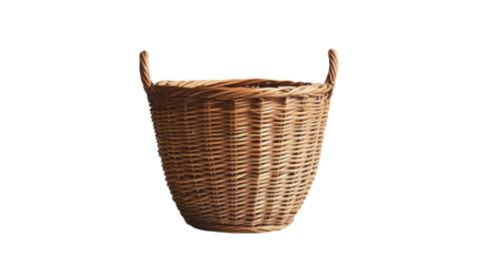 Artfully crafted woven basket showcasing natural elegance and utility for home storage solutions