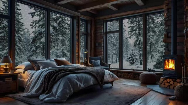 virtual backgrounds loop animation for stream overlay, meditation, smooth jazz or white noise video. cozy lo-fi background, rainfall or snowfall. live wallpaper, 