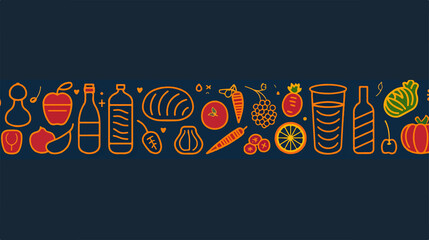 A gradient line vector icon depicting diet pills in a simple and straightforward illustration.