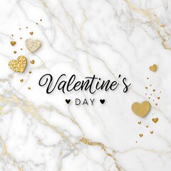 Happy valentine's day lettering presentation on minimal background.