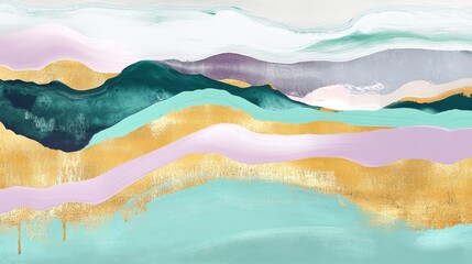 A vibrant abstract artwork in the fantasy genre. beautifully illustrated painting