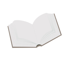 open book isolate on white background