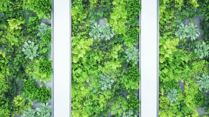 Breathtaking Vertical Green Wall Design: A Lush Oasis in Urban Spaces
