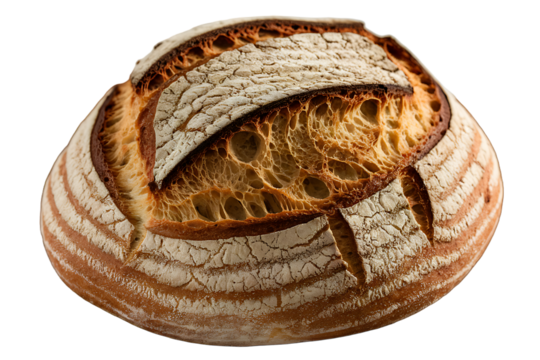 Rustic artisanal bread loaf