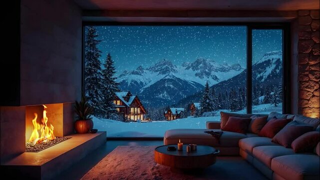 virtual backgrounds loop animation for stream overlay, meditation, smooth jazz or white noise video. cozy lo-fi background, rainfall or snowfall. live wallpaper, 