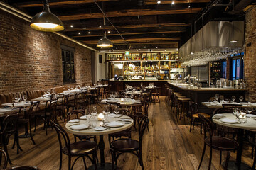 Rustic charm in elegant dining space