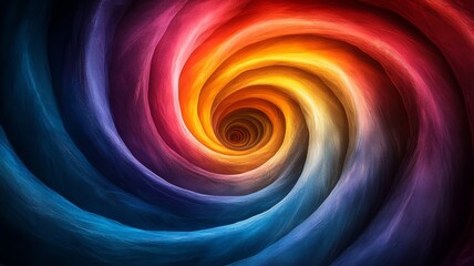 Fototapeta premium Vibrant Swirl of Colors in an Abstract Art Painting