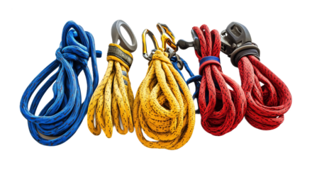 Climbing Gear Sling for Versatile Equipment Carrying - Isolated on White Background