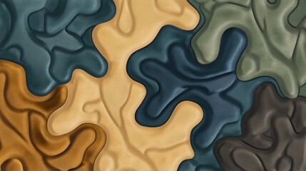 Abstract Textured Design with a Playful Color Palette