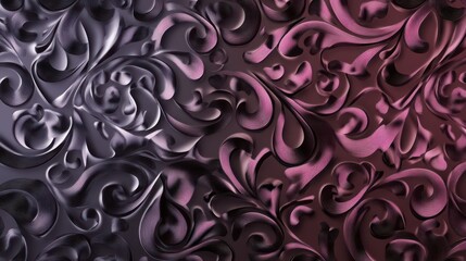 Intricate 3D Ornamental Wall Design. Exquisite Decorative Panels