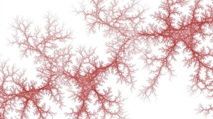 Intricate Fractal Design in Reddish Brown Hues: A Stunning Visual Display