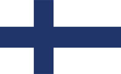Finland flag, national flag of FInland, vector, illustration.