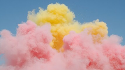 Naklejka premium Vibrant Explosion of Holi Colors – Abstract Festival Celebration Art 1