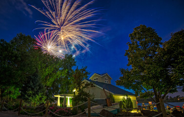 Fireworks in Lafayette Colorado