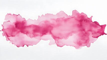 Obraz premium Abstract Pink Watercolor Wash Painting Design