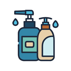 Obraz premium body wash dispenser icon design