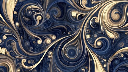 Stunning Abstract Art with Intricate Swirls and Colors