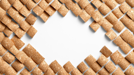 Cork Frame on Transparent Background