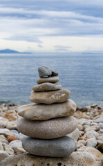 Rock texture background on the beach