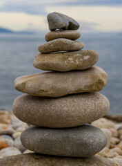 Rock texture background on the beach