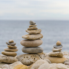 Rock texture background on the beach
