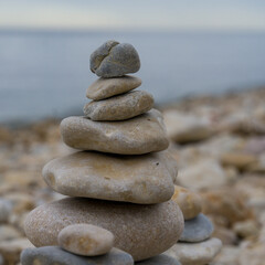 Rock texture background on the beach