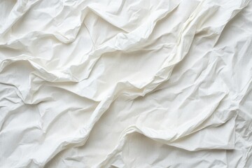 Obraz premium Textured White Fabric Drapes and Folds