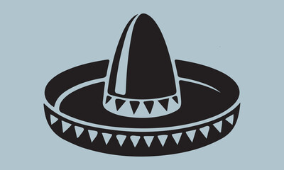  Mexico sombrero hat variations icons set eps10 stock illustration