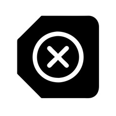 Obraz premium cancel icon design