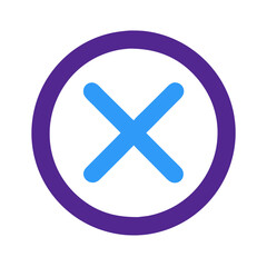 Obraz premium cancel icon design