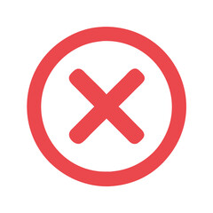 Fototapeta premium cancel icon design