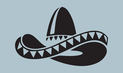  Mexico sombrero hat variations icons set eps10 stock illustration