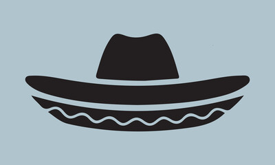  Mexico sombrero hat variations icons set eps10 stock illustration