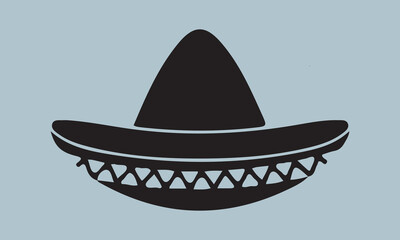  Mexico sombrero hat variations icons set eps10 stock illustration