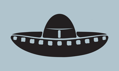  Mexico sombrero hat variations icons set eps10 stock illustration