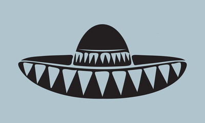  Mexico sombrero hat variations icons set eps10 stock illustration