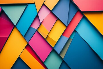 Fototapeta premium 3D abstract colorful platonic composition, background, rendering