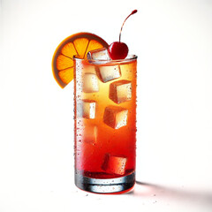 DRINK - Californiacation Cocktail on White Background