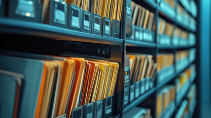 the latest document management technologies in action, featuring smart devices, cloud-based collaboration, and advanced software solutions that enhance organizational productivity. 