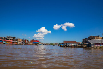 Iquitos, Peru, June 23, 2024. Belen neighborhood is also known as the Venice of the Amazon, here...
