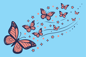 Butterfly Wave Vector Art, Butterfly Design, Wave Patterns
Abstract Butterfly Wave Vector, Artistic Design, Vibrant Colors
Vector Butterfly Wave Illustration, Fluid Shapes, Modern Style