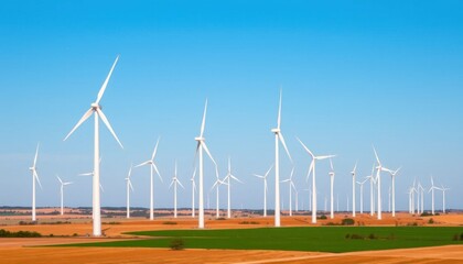 Renewable Energy: A Wind Farm in a Rural Landscape