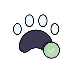 Pet-friendly vector icon
