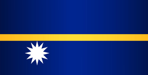 National flag of Nauru. Vector element