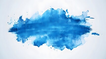Abstract Blue Watercolor Paint Splash Background
