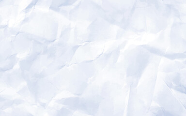 Crumpled paper White creased paper texture background. Crumpled white paper background.