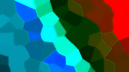 Colorful Hexagon Texture Sleek And Modern Geometric Seamless Pattern.. Abstract Octagonal Polygonal Texture In Paper Design Background
