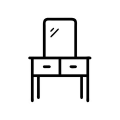 dressing table icon design