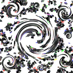 abstract floral background with swirls blur spiral gradient  ornament wall art
