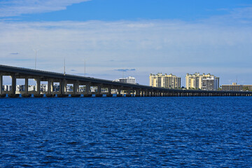 Bridge and transportation infrastructure.